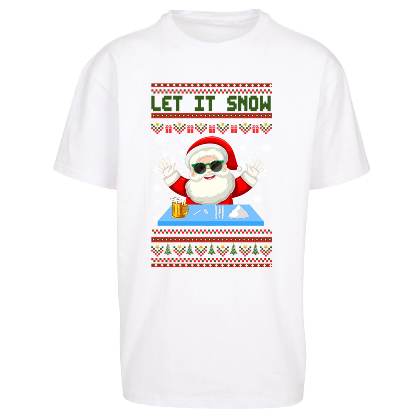 Santa Claus Christmas Oversized T Shirt