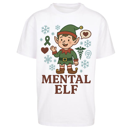 Mental Health Christmas Oversized T Shirt