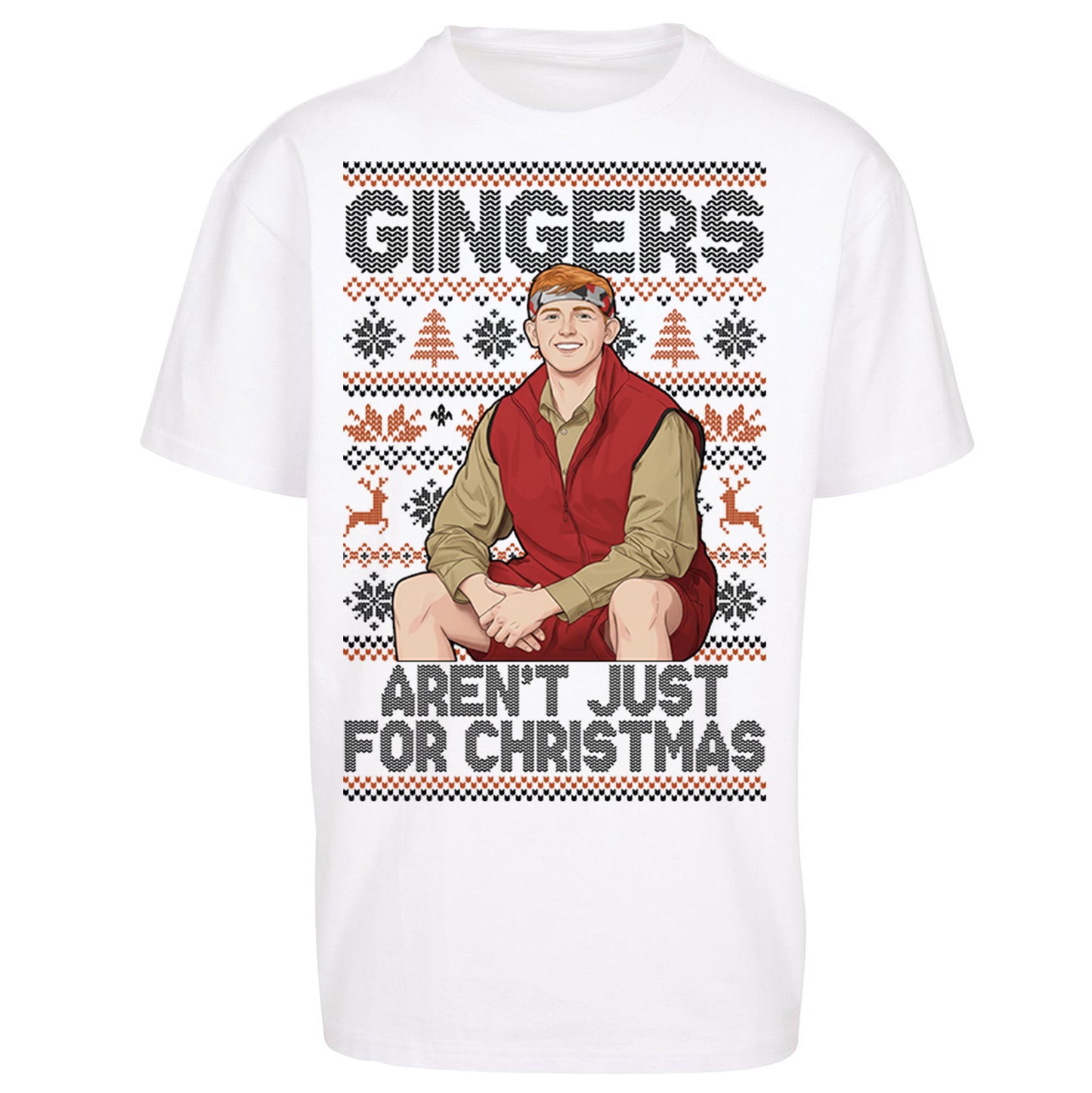 Angry Ginge Xmas Oversized T Shirt