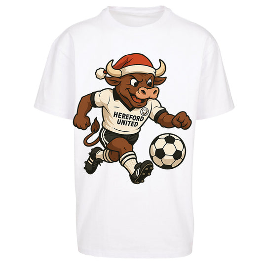 Retro Hereford Christmas Oversized T Shirt 