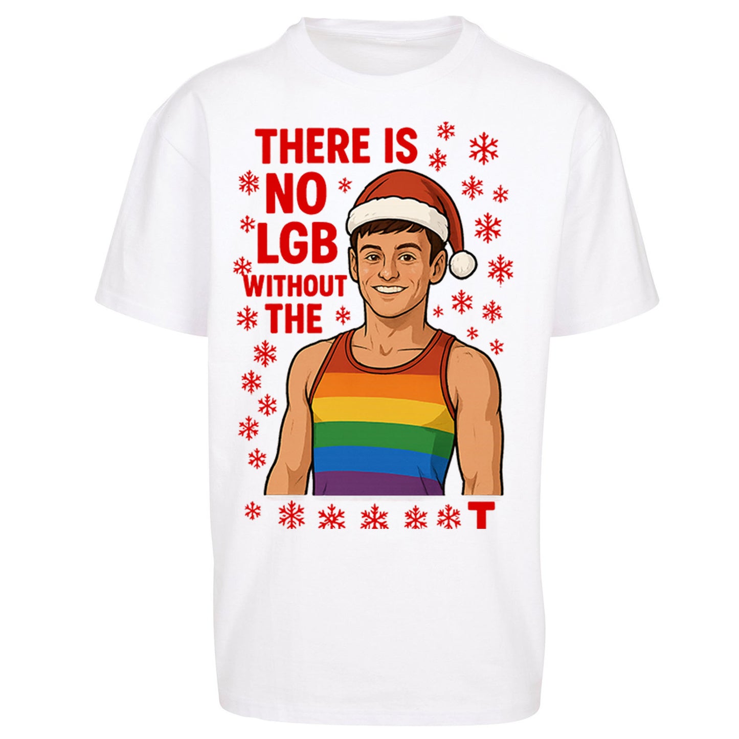 Tom Daley Christmas Oversized T Shirt 