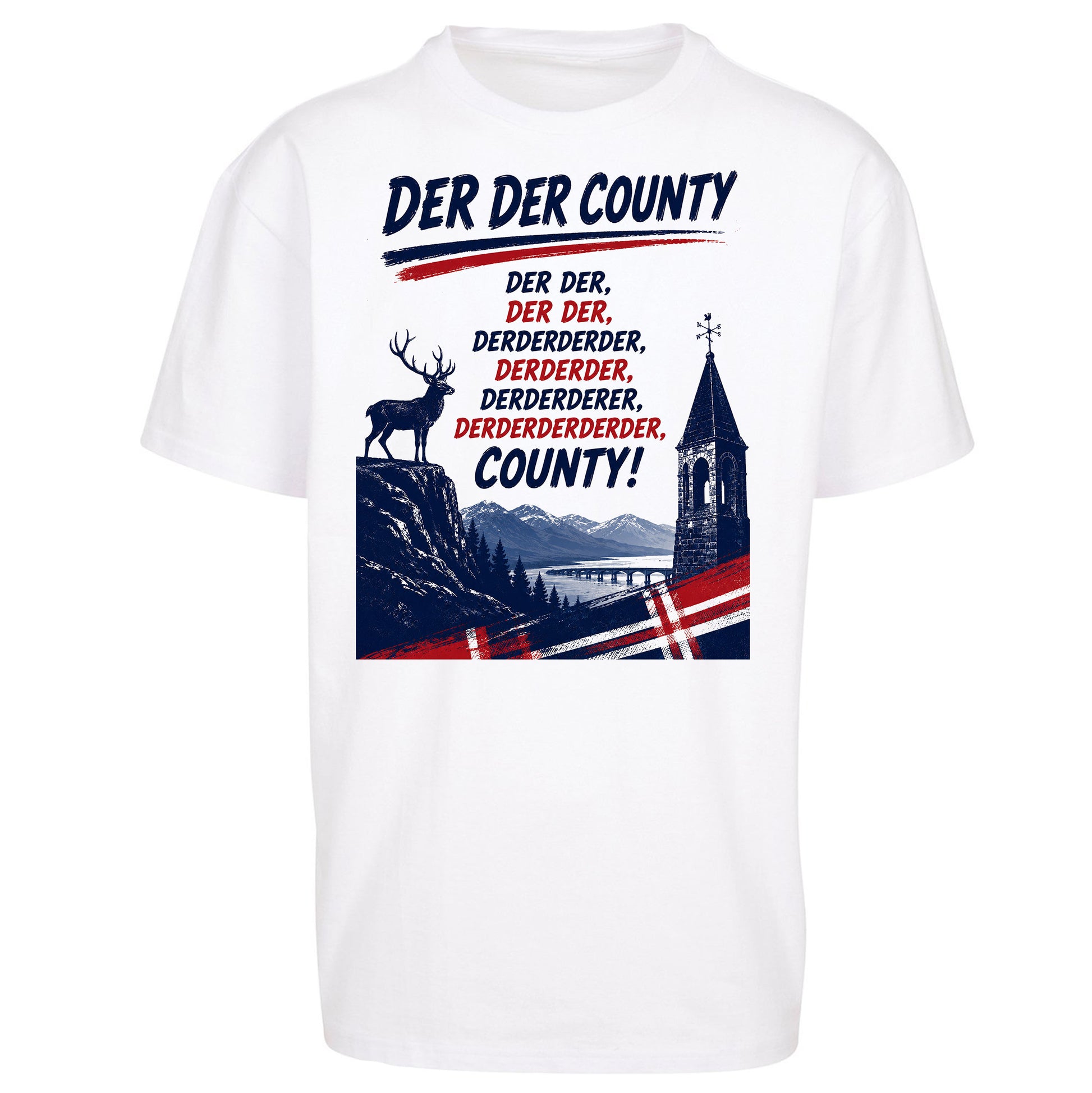 Der Der County Ross County Football Oversized T Shirt