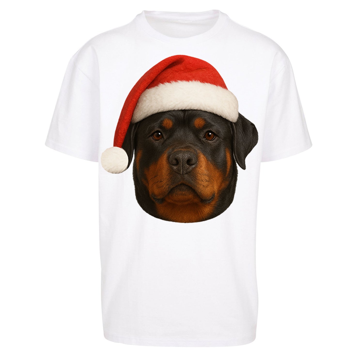 Rottweiler Christmas Oversized T Shirt