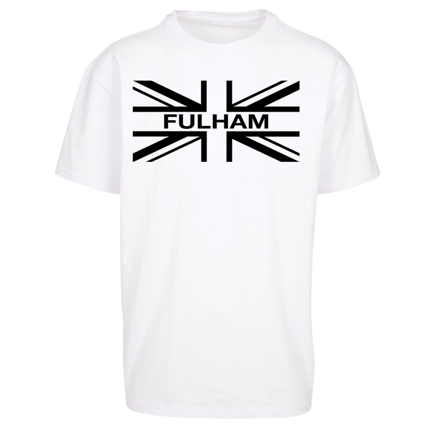 Fulham Football Flag Oversized T Shirt
