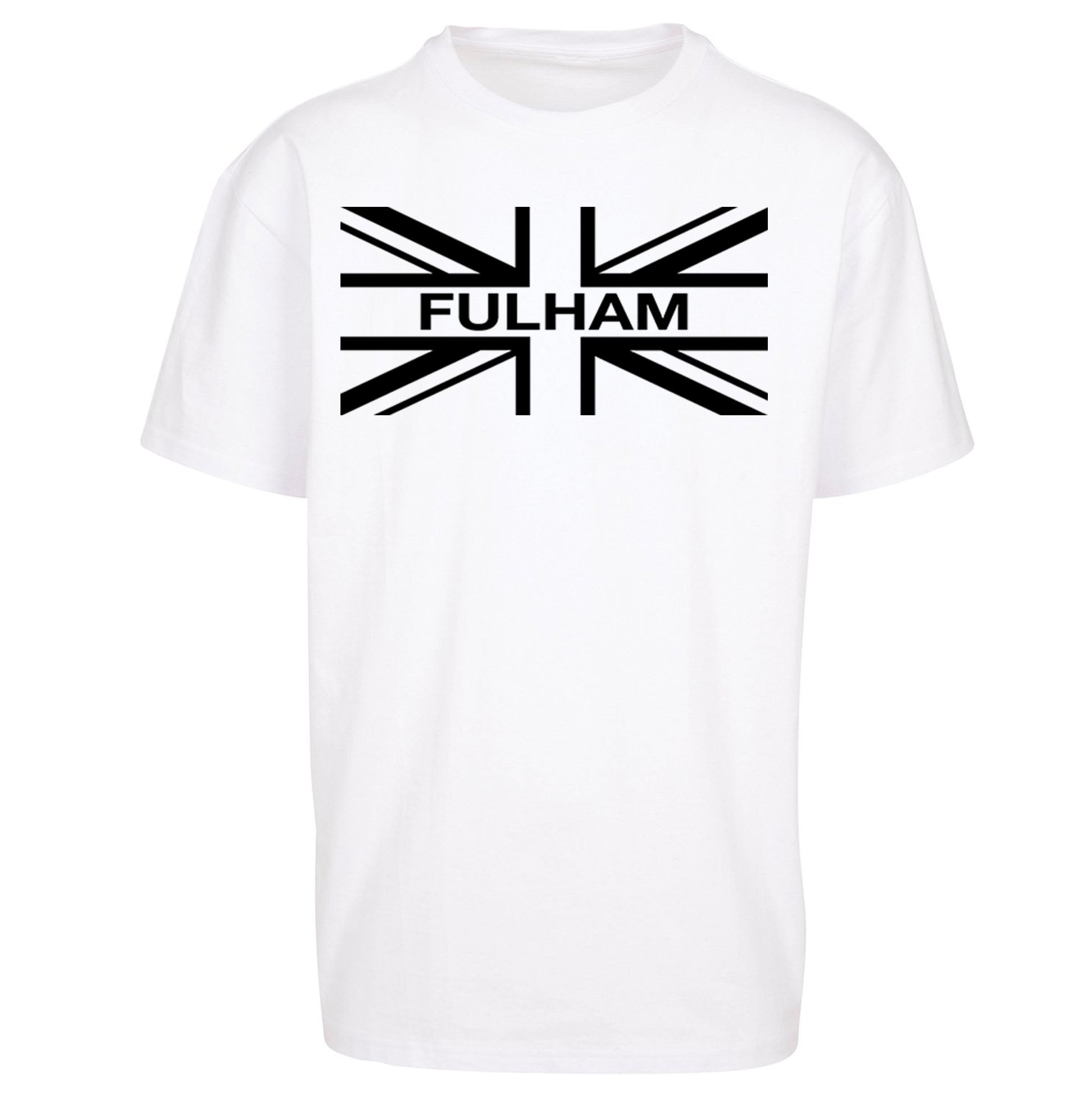 Fulham Football Flag Oversized T Shirt