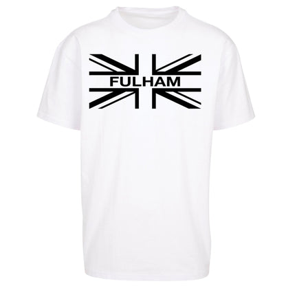 Fulham Football Flag Oversized T Shirt