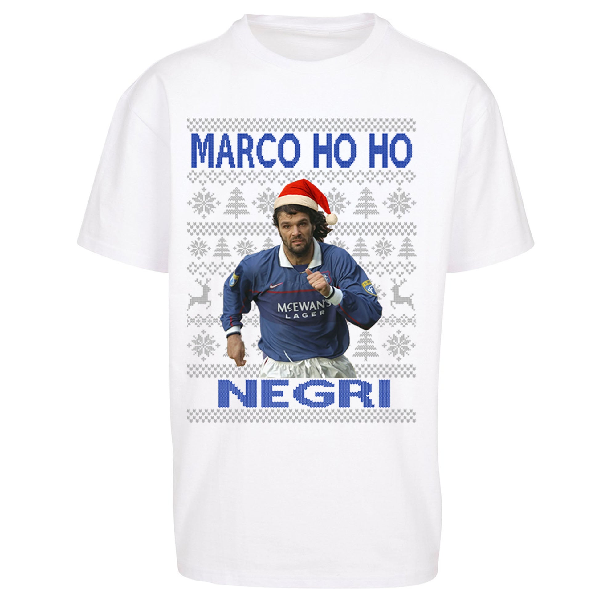 Rangers FC Christmas Oversized T Shirt 