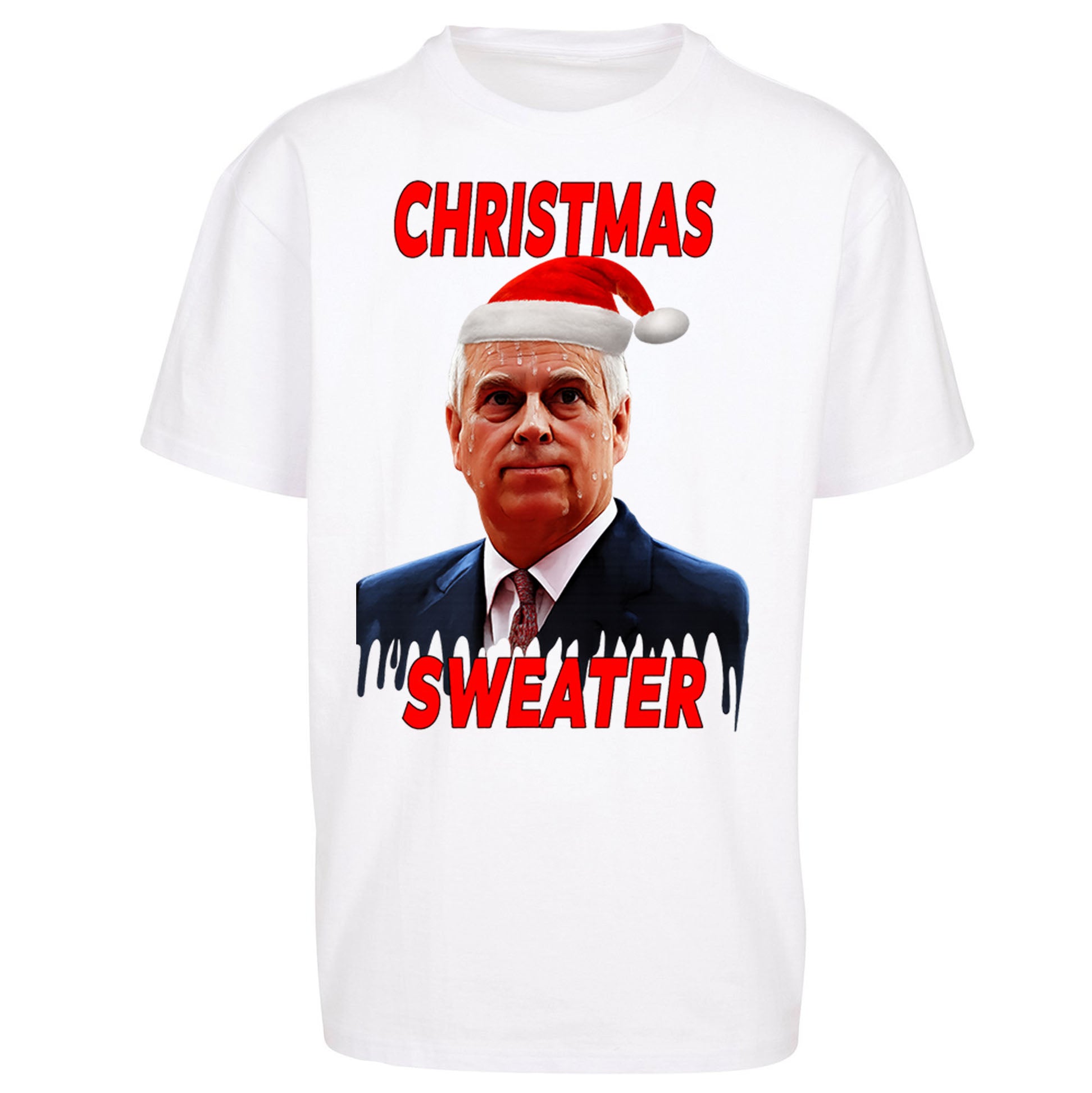 Prince Andrew Christmas Oversized T Shirt