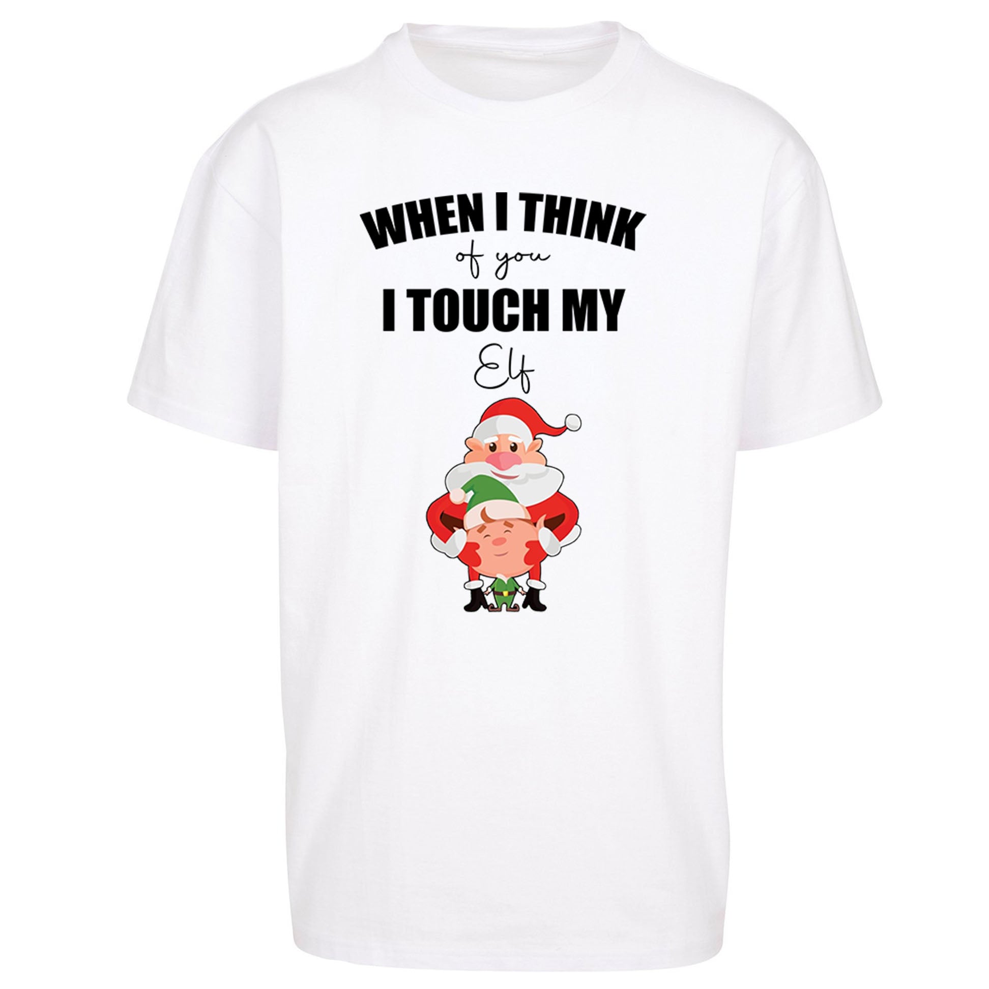 Santa Elf Christmas Oversized T Shirt