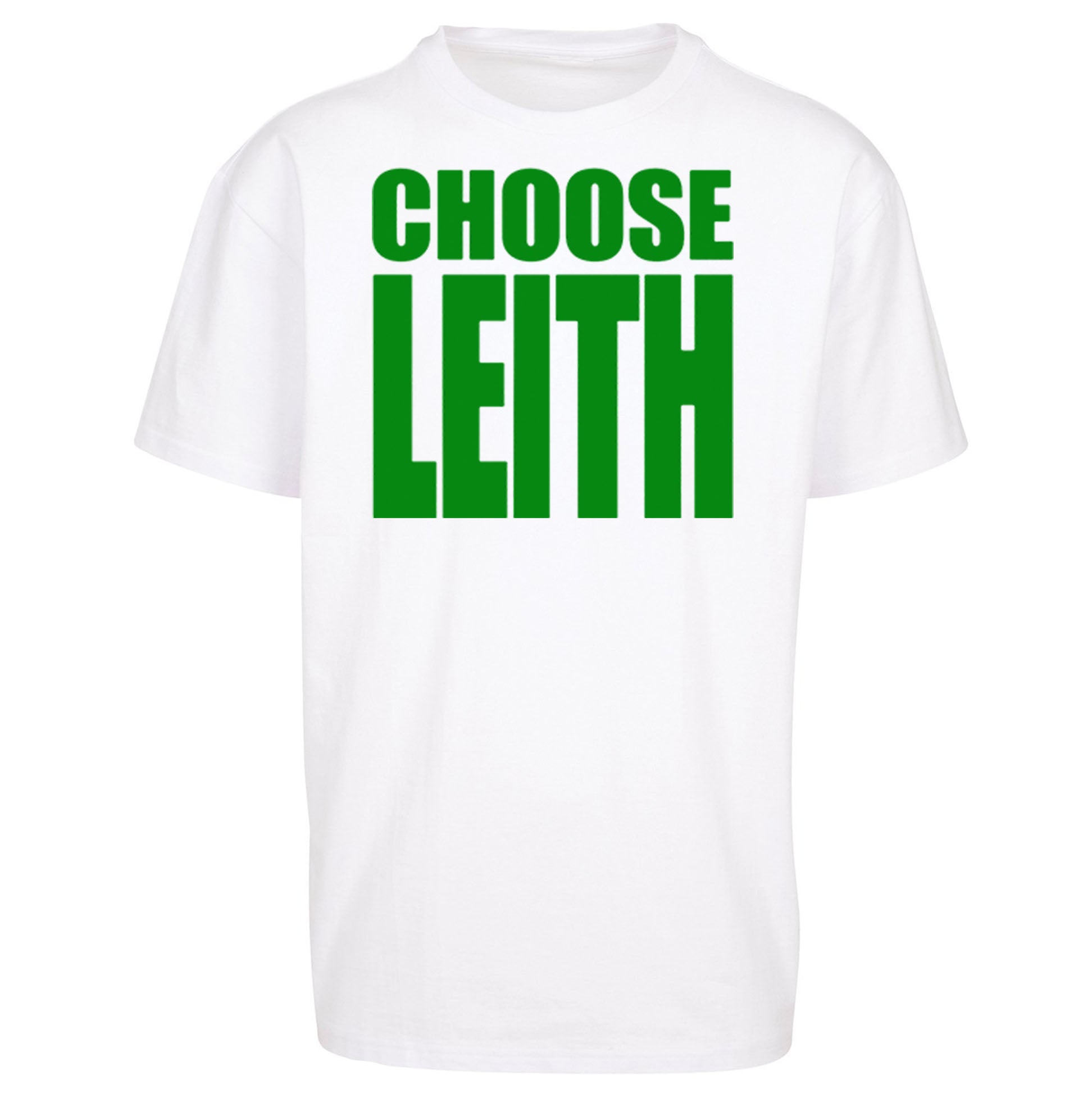 Hibs FC Choose Leith Football Oversized T Shirt