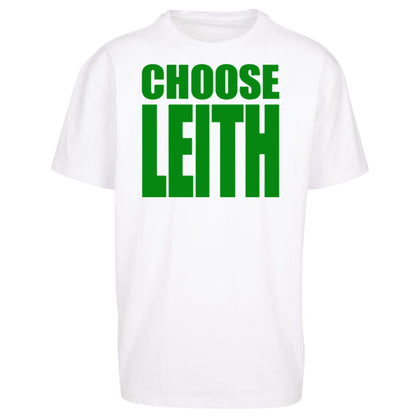 Hibs FC Choose Leith Football Oversized T Shirt
