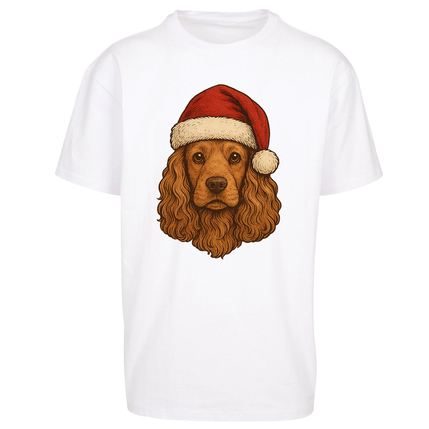 Cocker Spaniel Christmas Oversized T Shirt