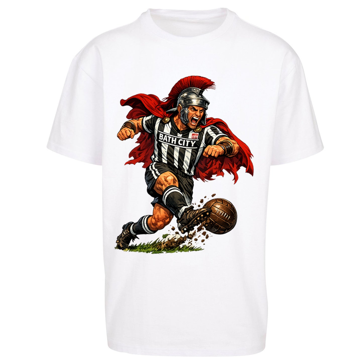Retro Bath City Football Oversized T Shirt 