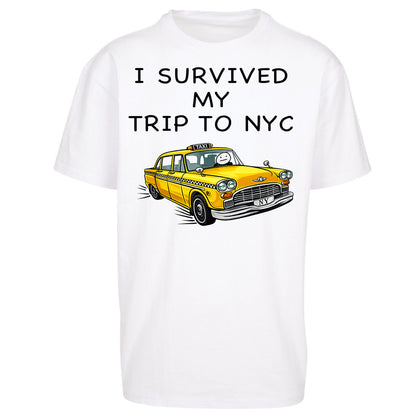 I Survived My Trip To NYC Yellow Taxi Oversized Tee
