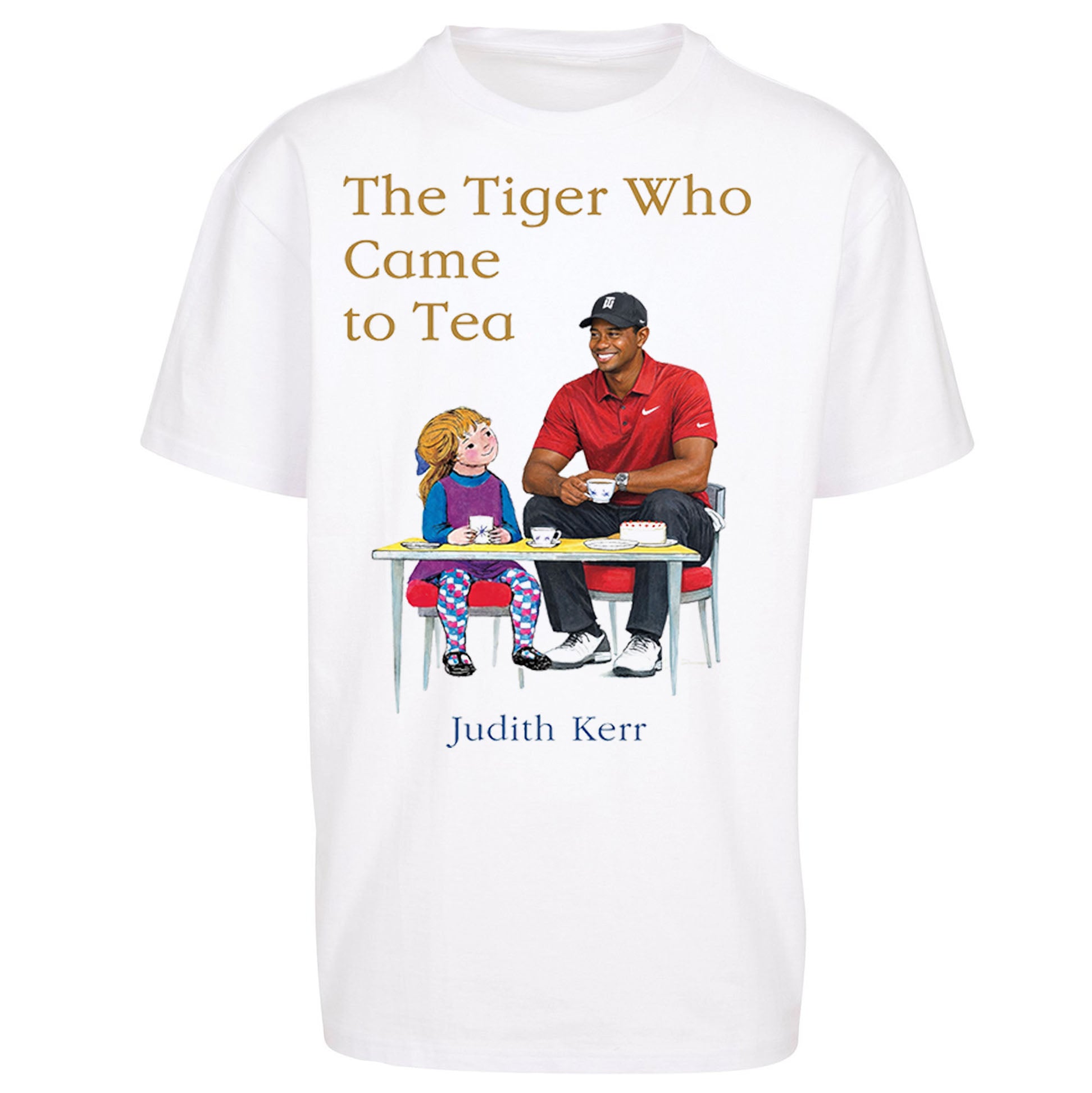 Tiger Woods The Tiger Who Came To Tea Golf Oversized T Shirt