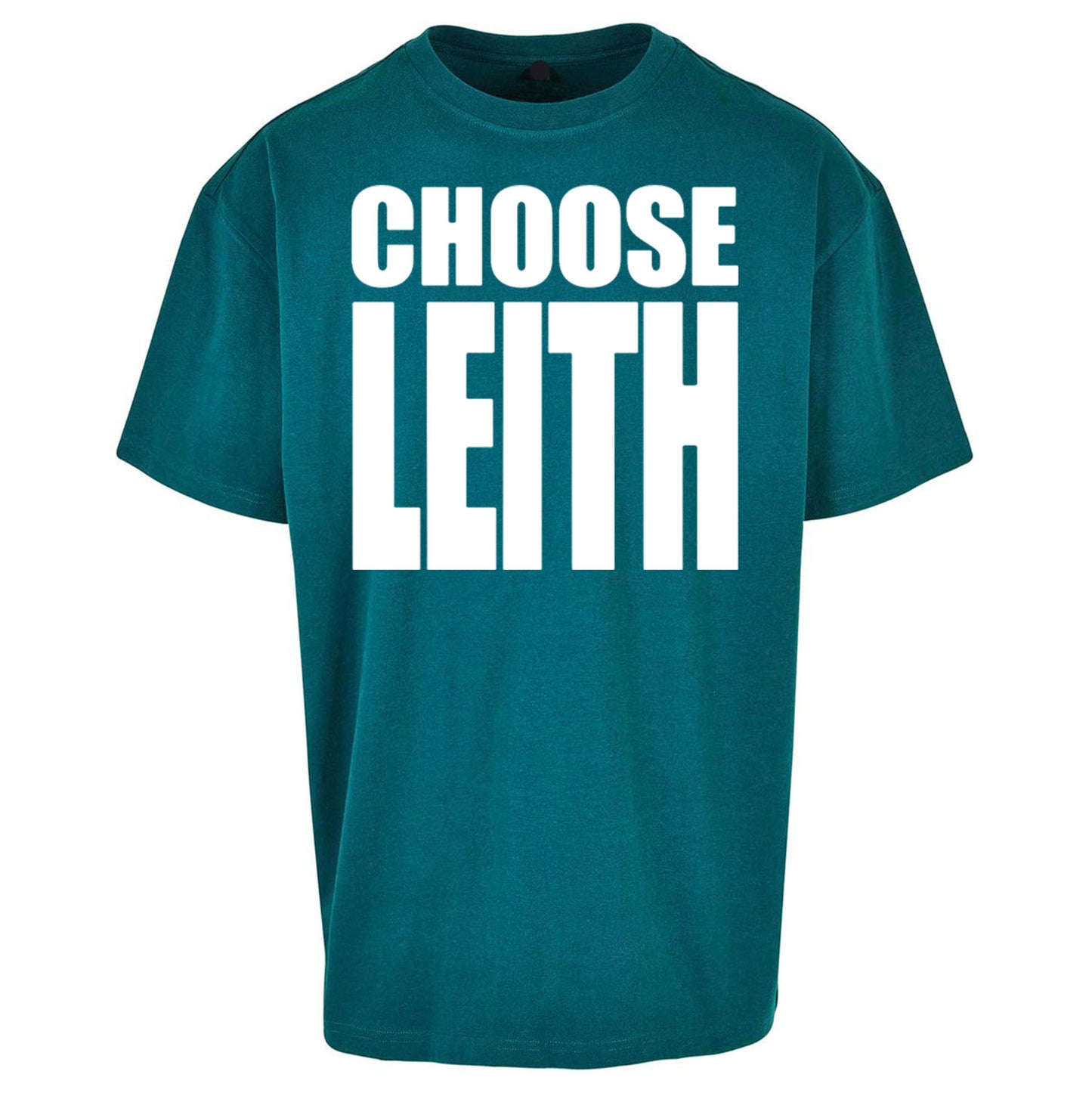 Hibs FC Choose Leith Football Oversized T Shirt