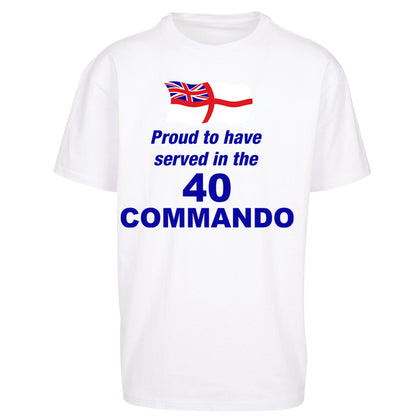 40 Commando Royal Marines Oversized T Shirt