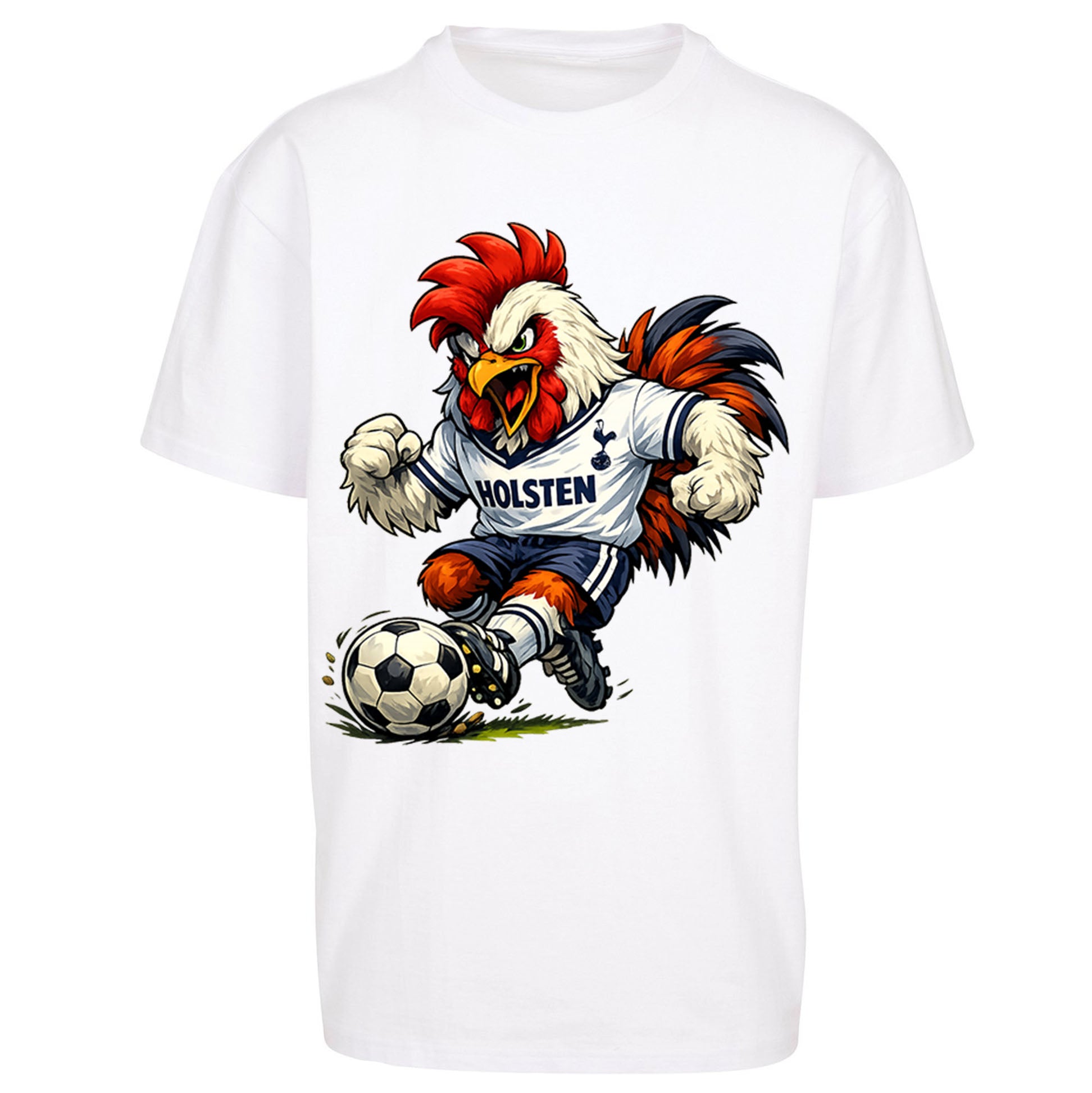 Retro Tottenhm Hotspur Oversized T Shirt 