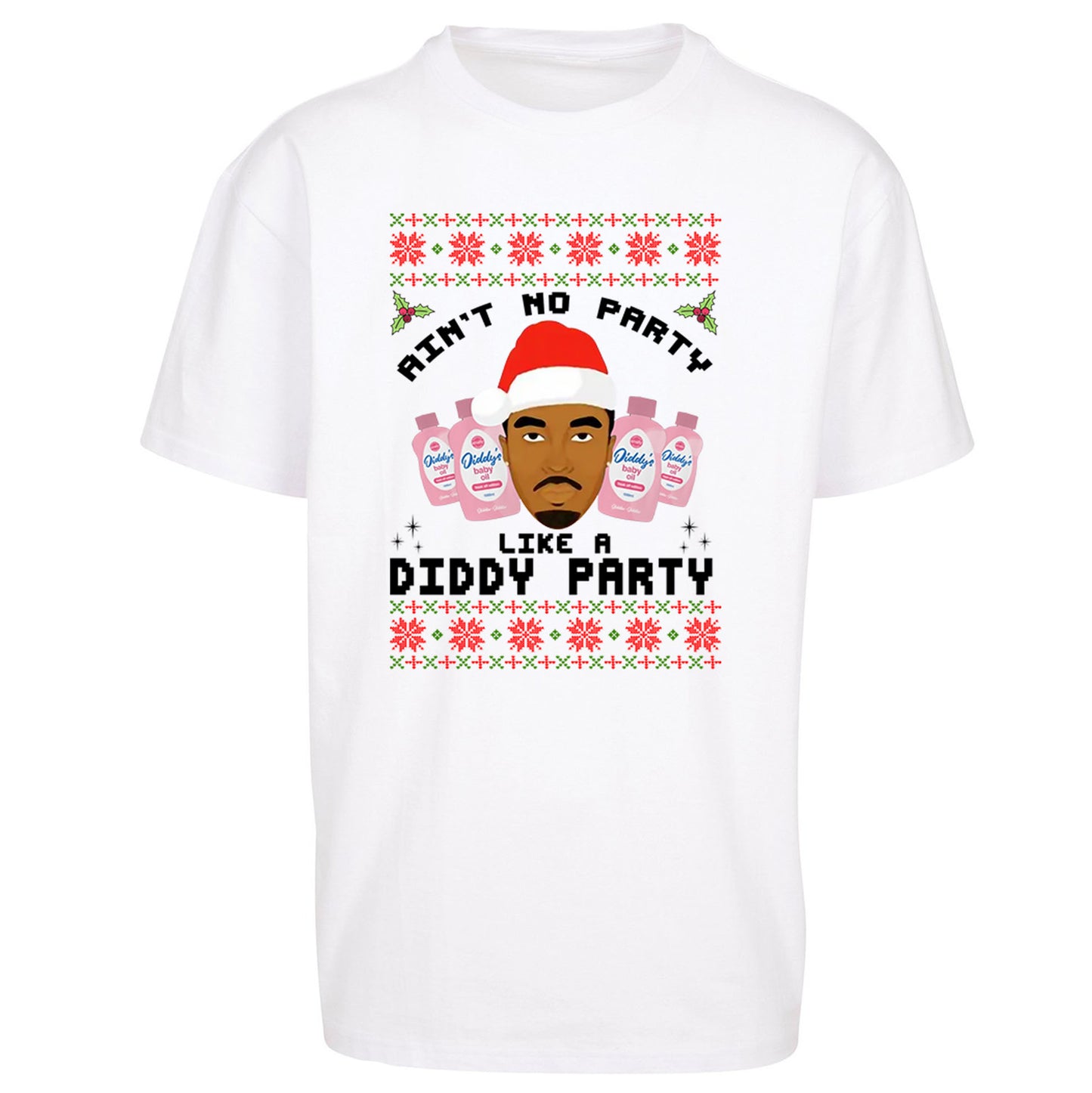 Diddy Christmas Oversized T Shirt