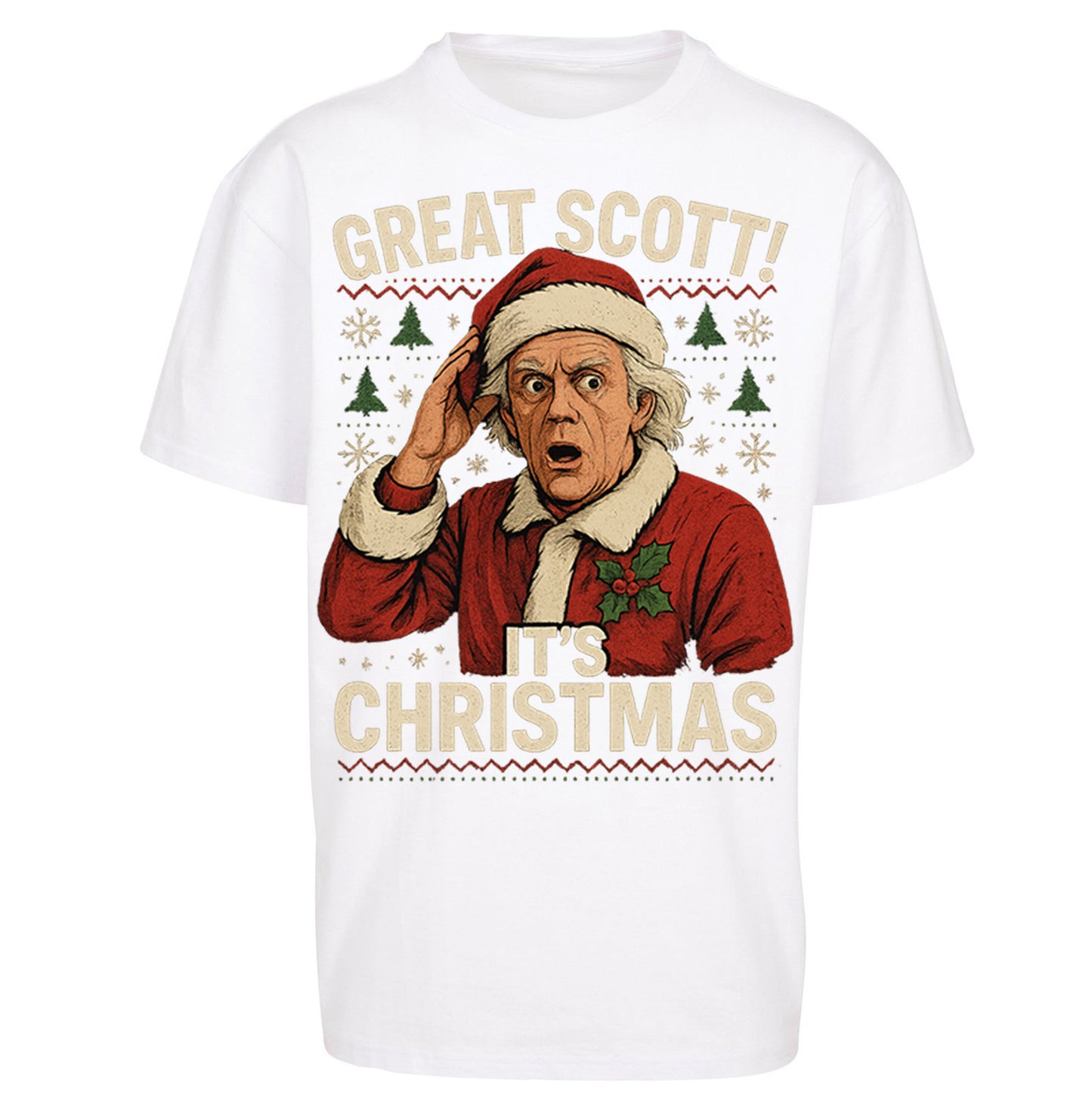 Back to the Future Doc Brown Oversized T Shirt 