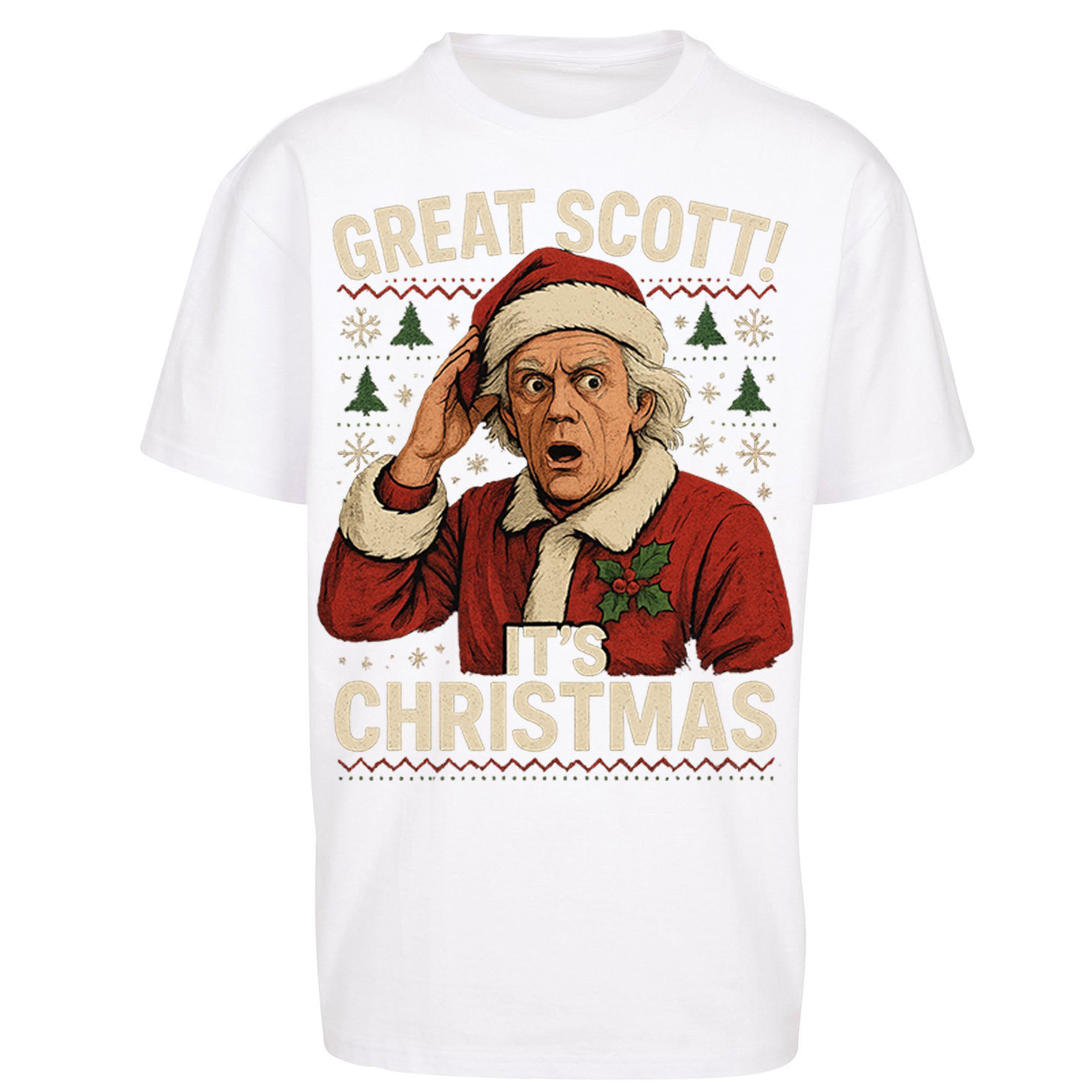 Back to the Future Doc Brown Oversized T Shirt 