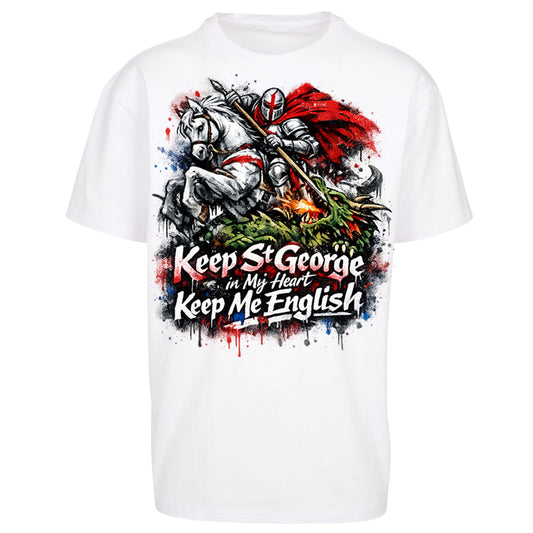 St gorges CrossOversized T Shirt 