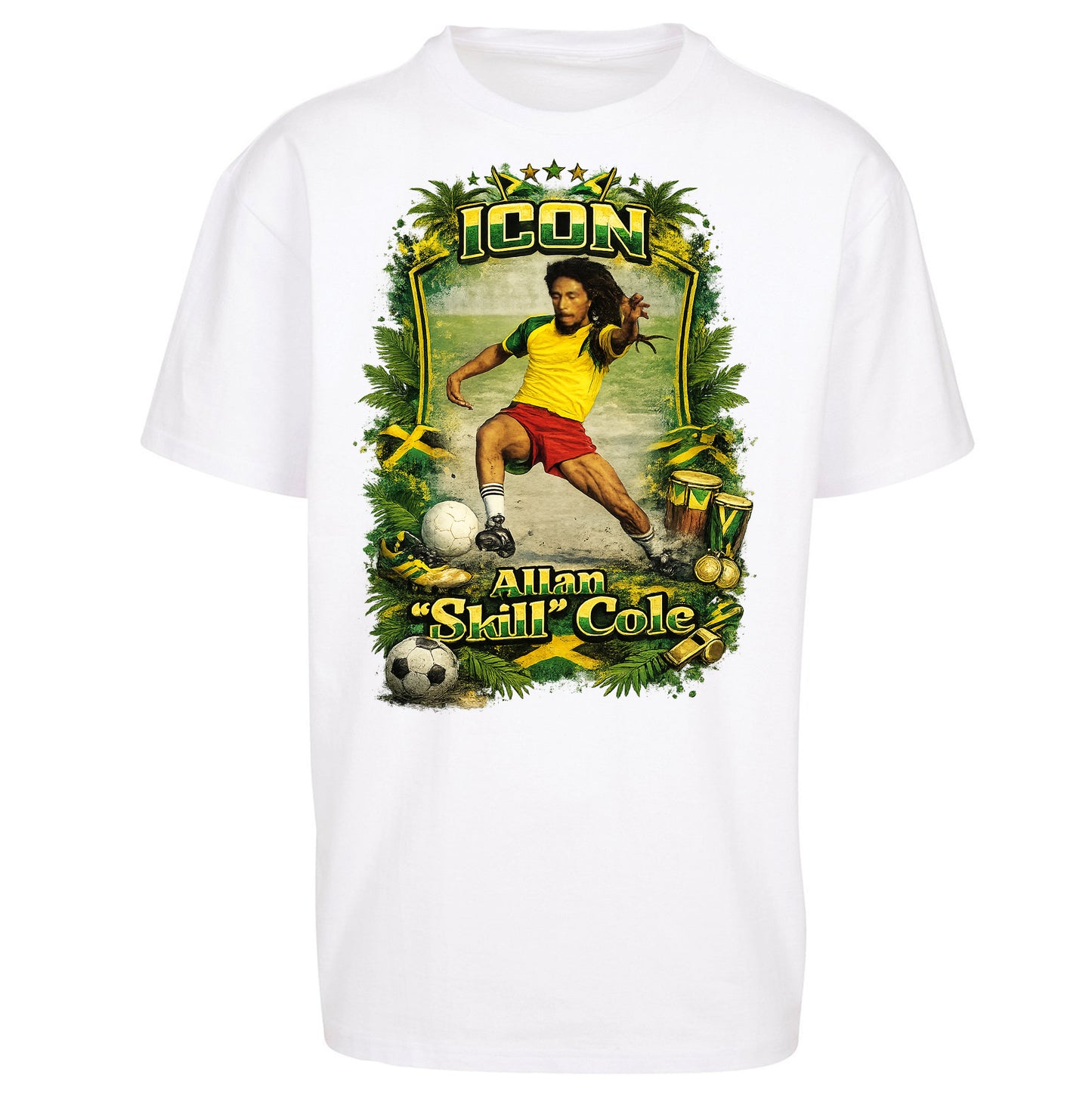 Jamaica Football Oversized T Shirt