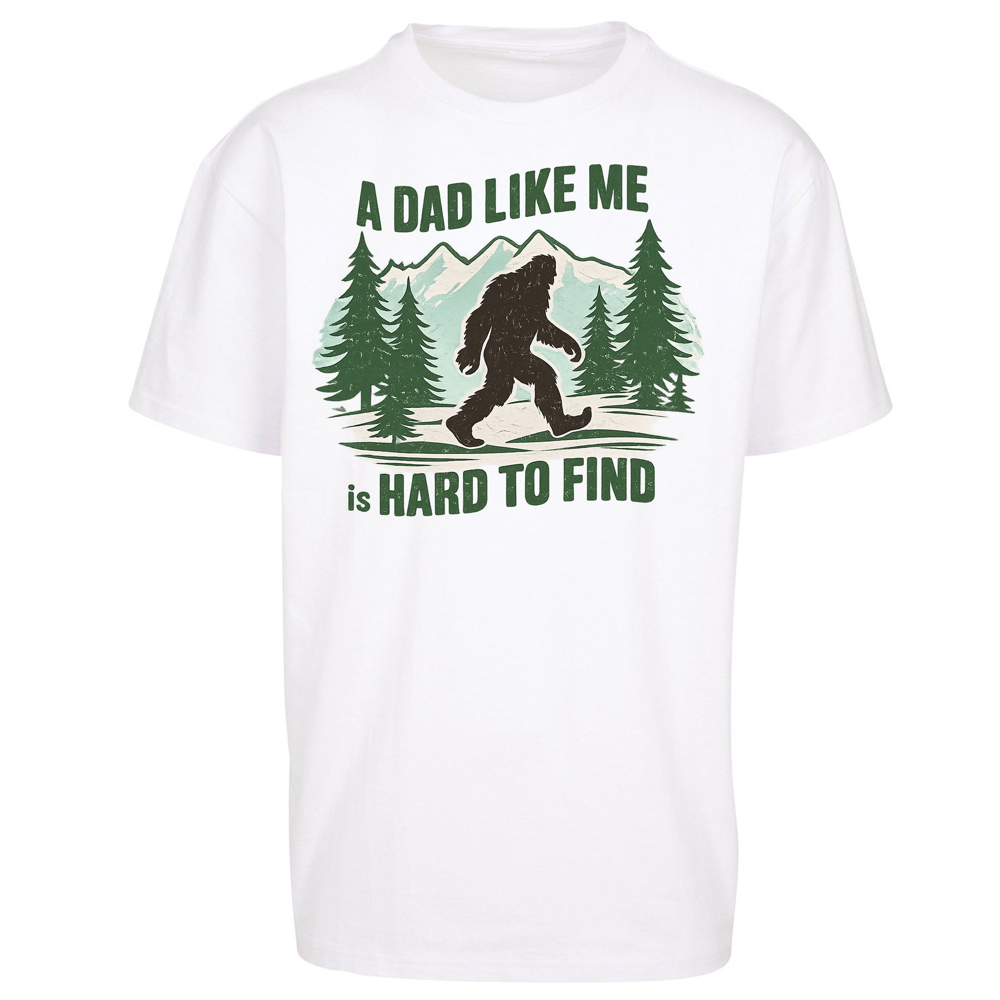 Retro Funny Bigfoot Dad Oversized T Shirt