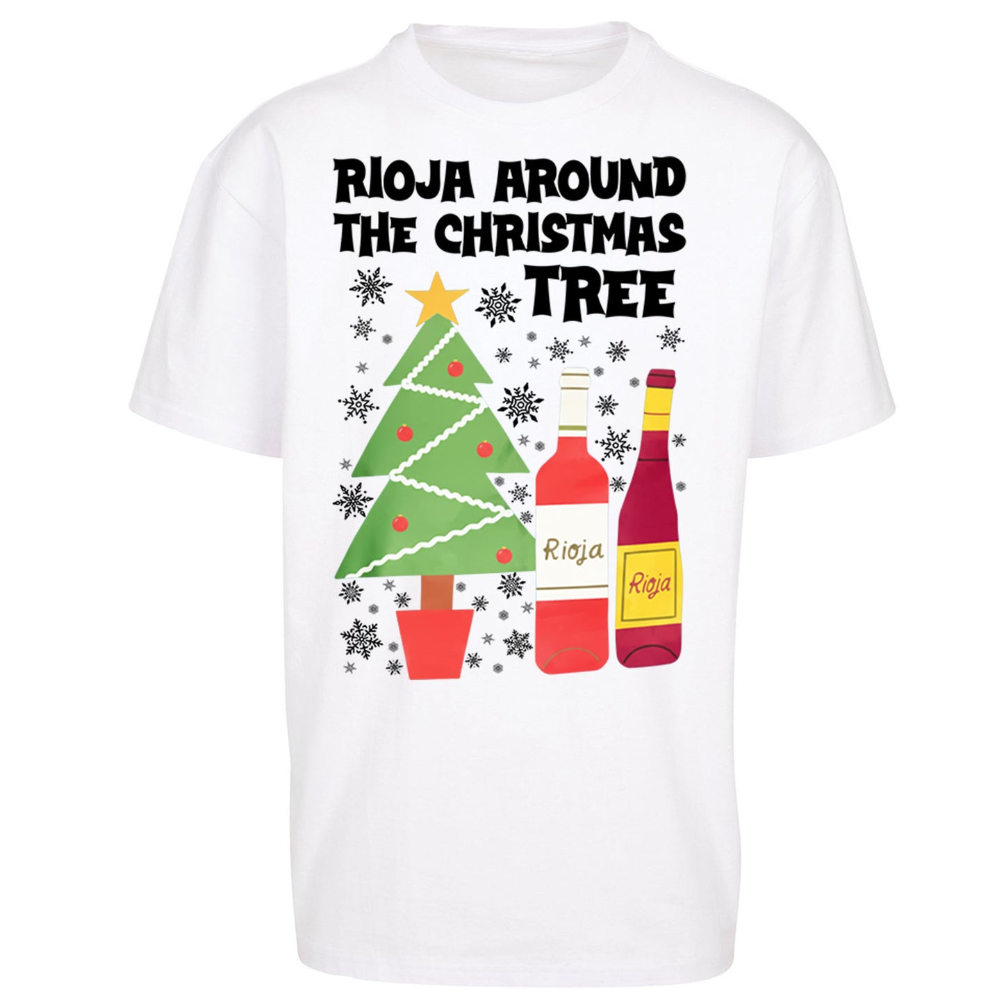 Rioja Wine Christmas Oversized T Shirt