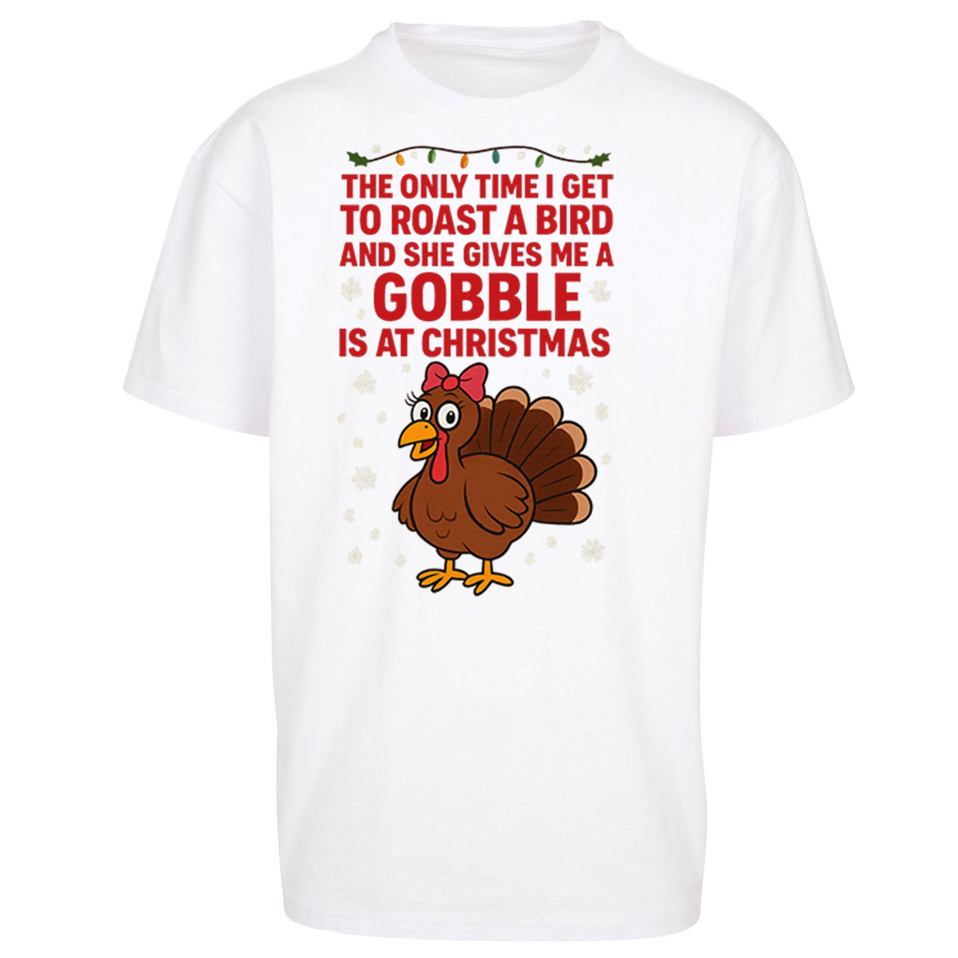 Rude Christmas Oversized T Shirt