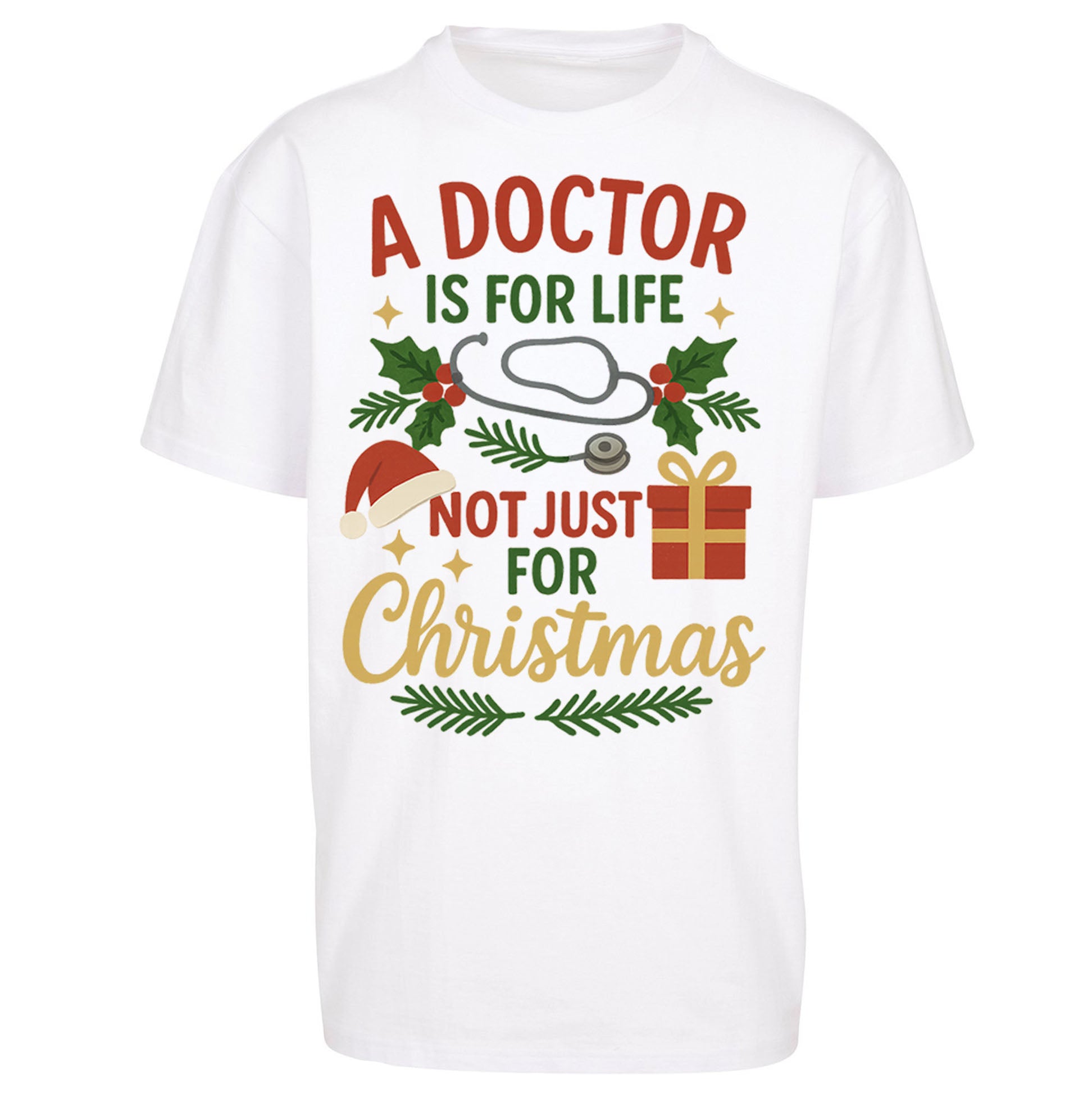 Doctor Christmas Oversized T Shirt