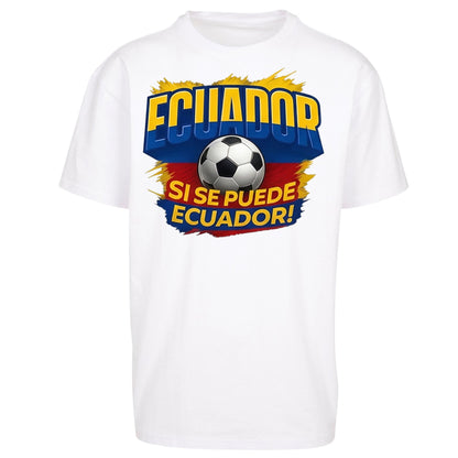 Ecuador Retro World Cup Oversized T Shirt 