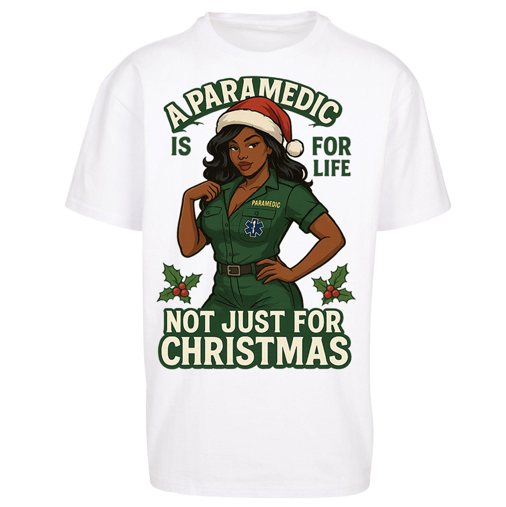 Paramedic Christmas Oversized T Shirt
