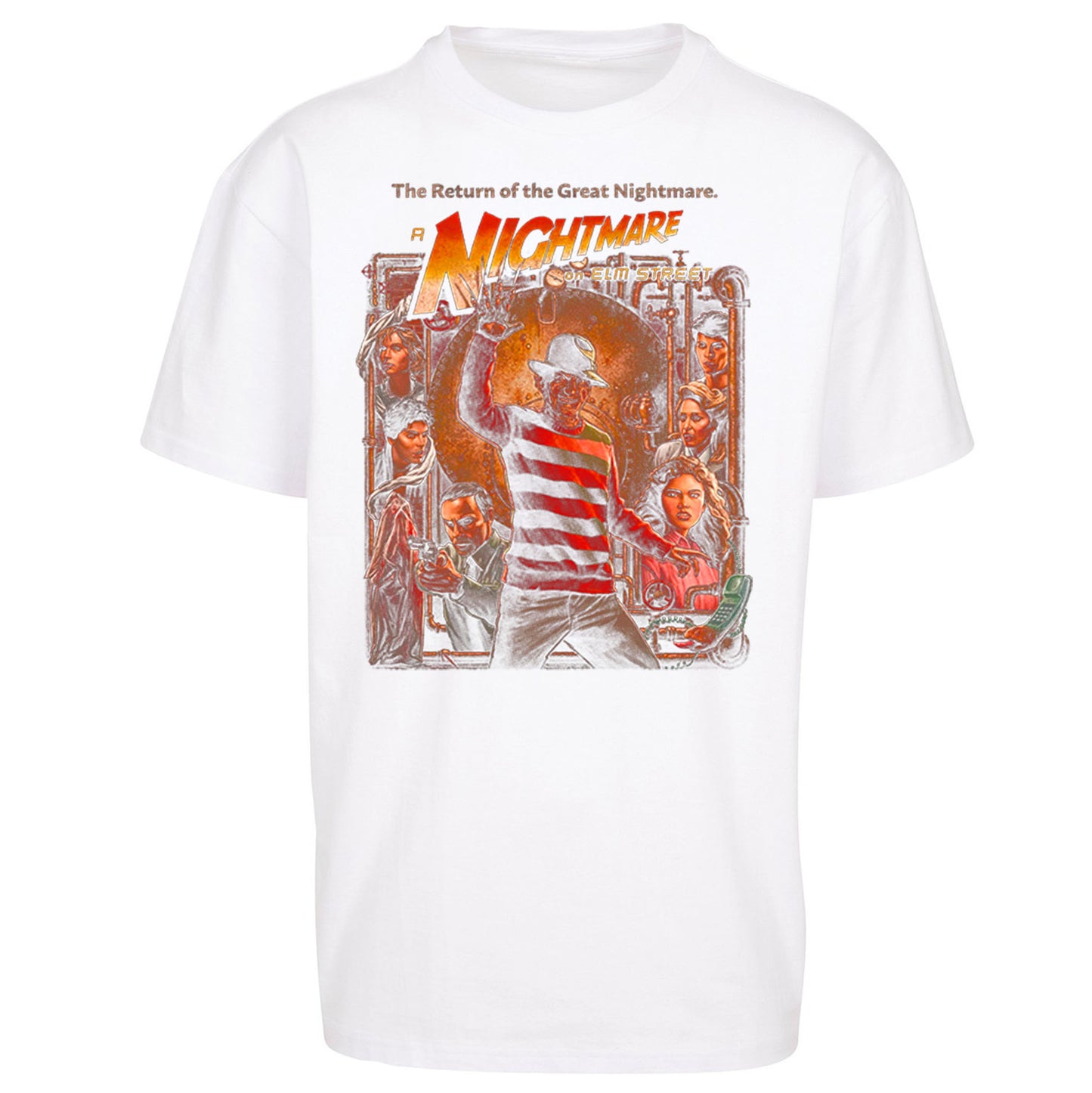 1 2 Freddy's Coming For You Oversized T Shirt 
