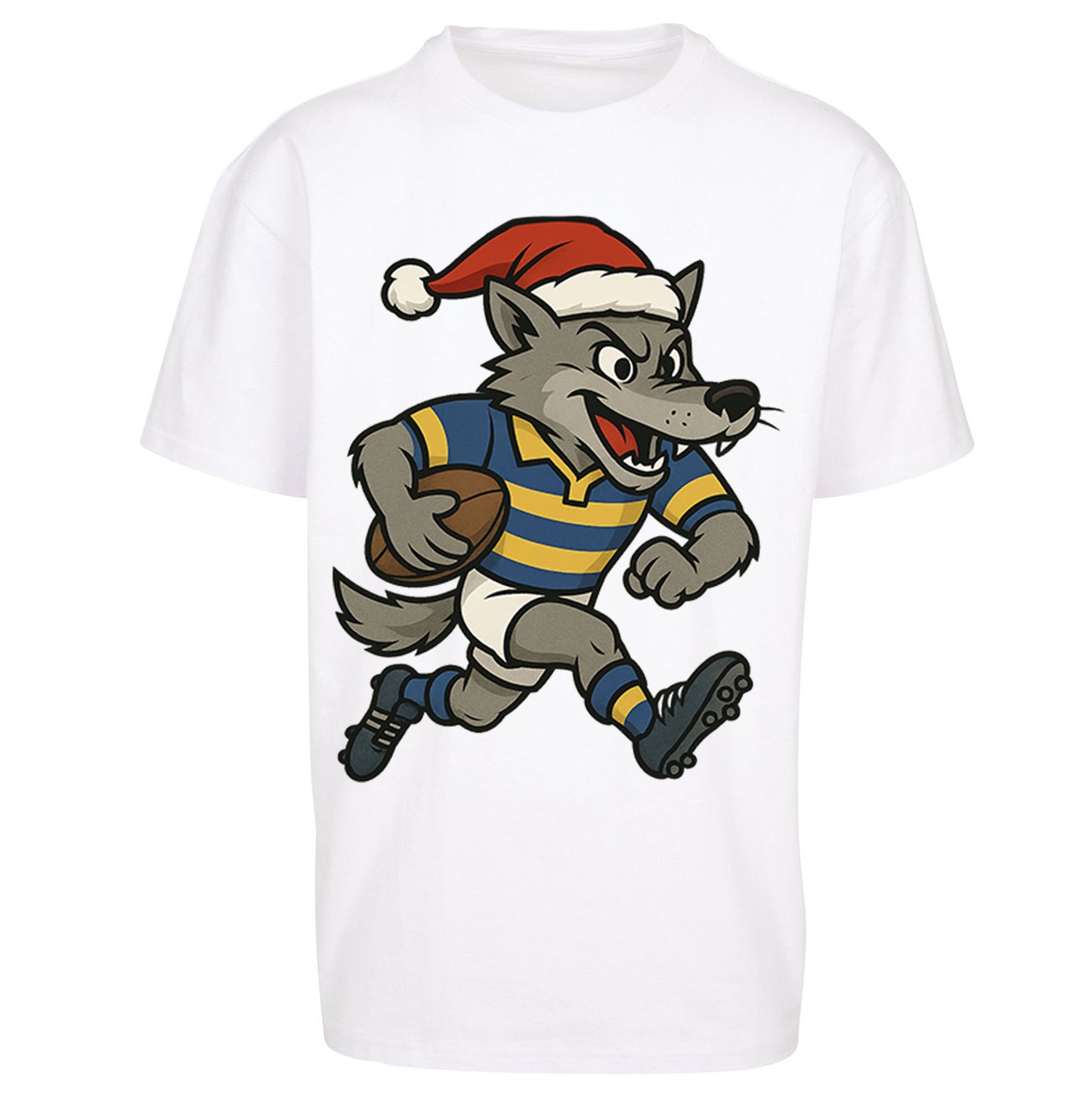 Warrington Wolves Christmas Oversized T Shirt