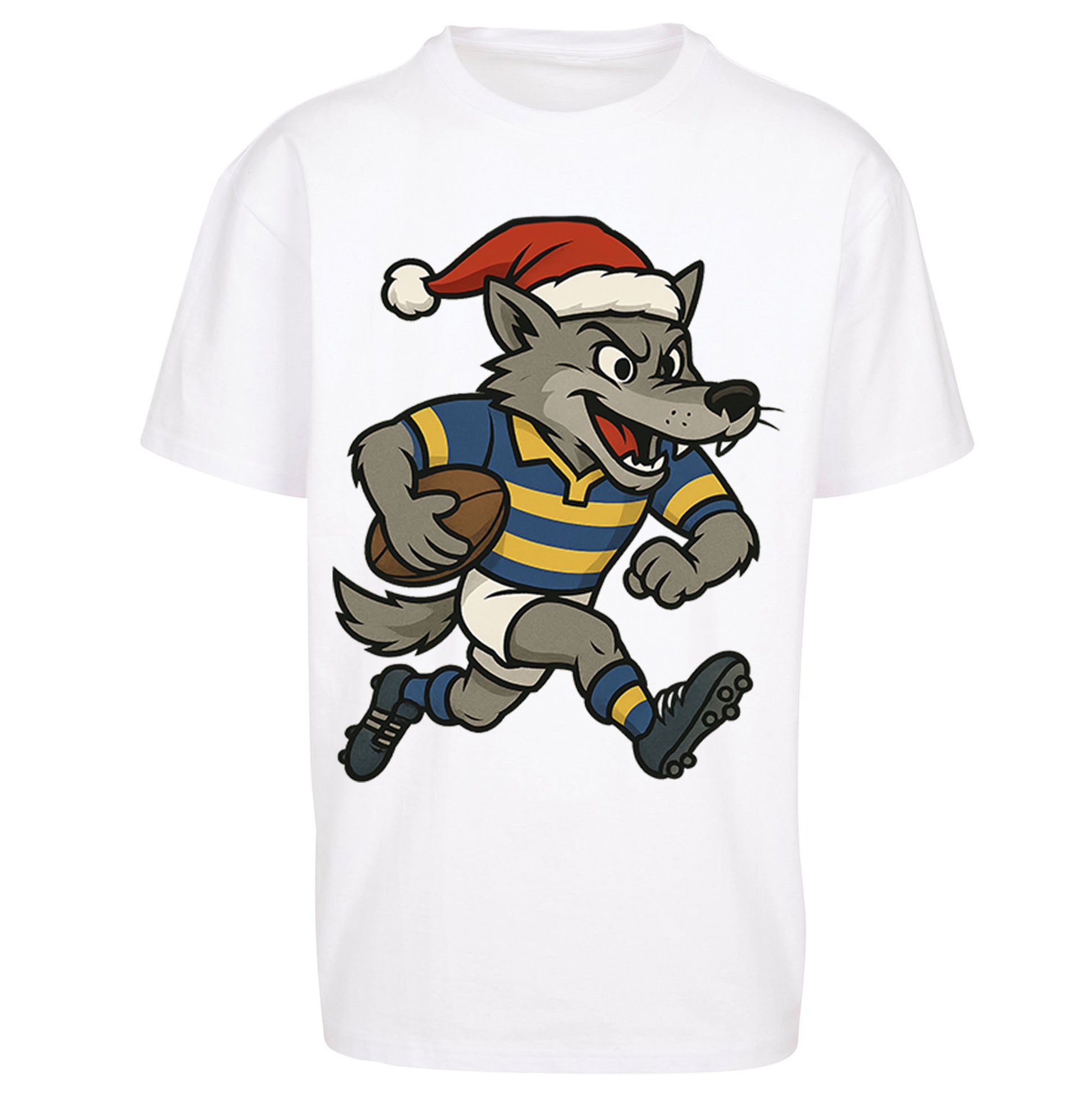 Warrington Wolves Christmas Oversized T Shirt