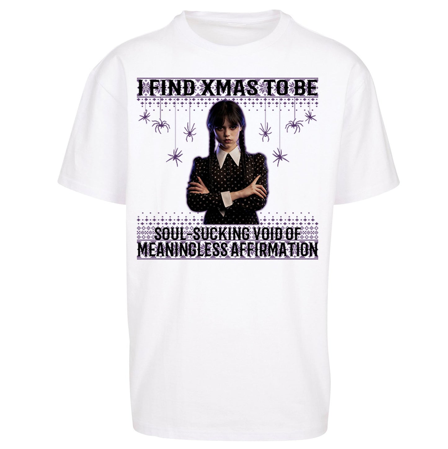 Wednesday Christmas Oversized T Shirt