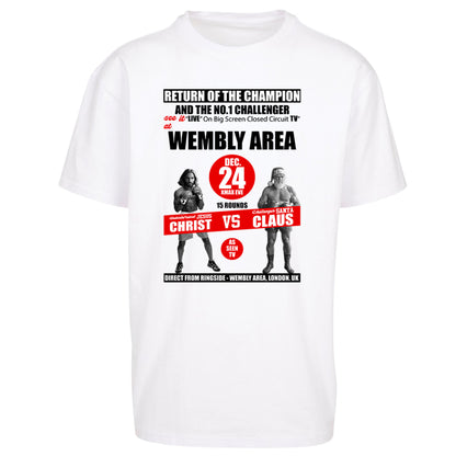 Jesus Christ Vs Santa Claus Oversized T Shirt 