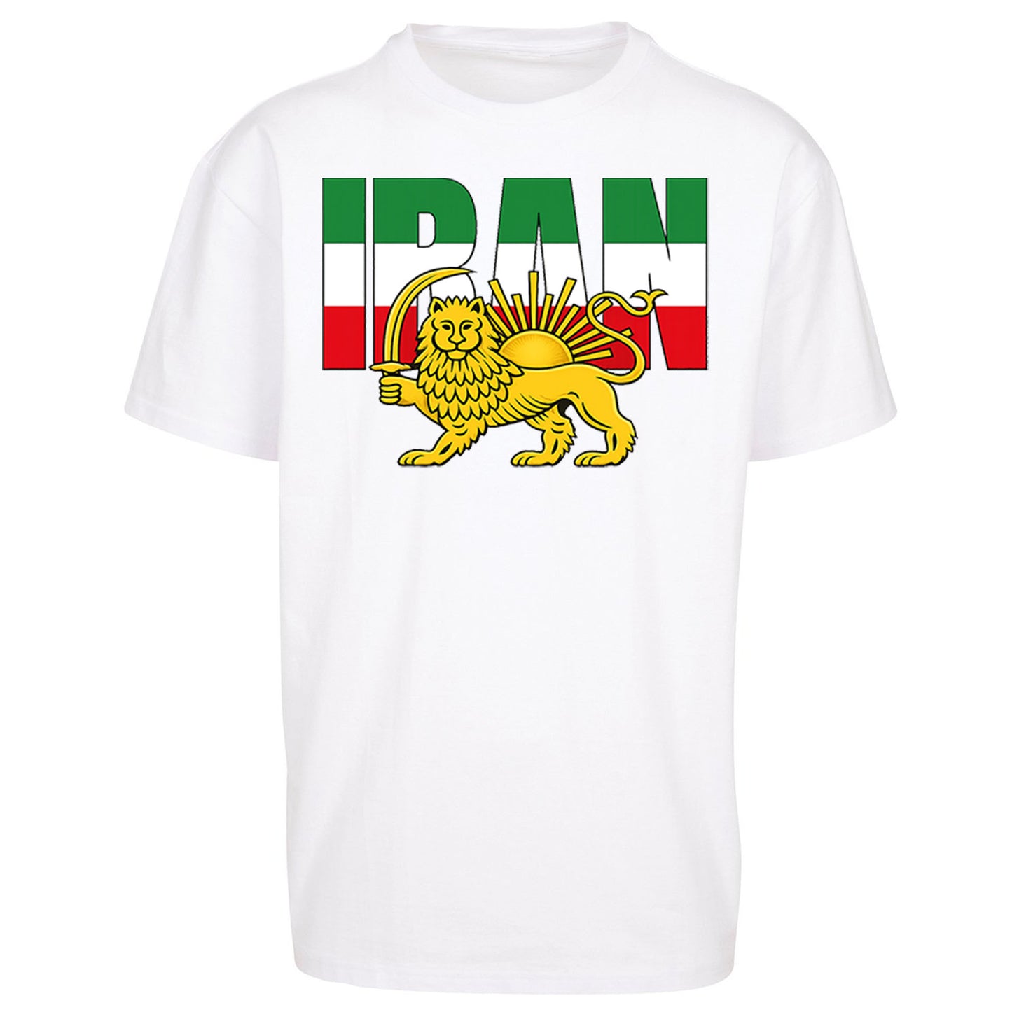 Iran Flag Oversized T Shirt