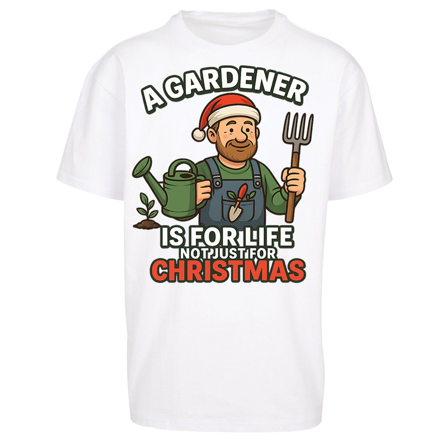 Gardener Christmas Oversized T Shirt