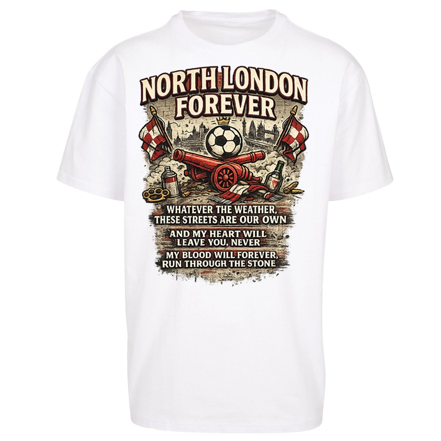 Arsenal North London Forever Oversized T Shirt
