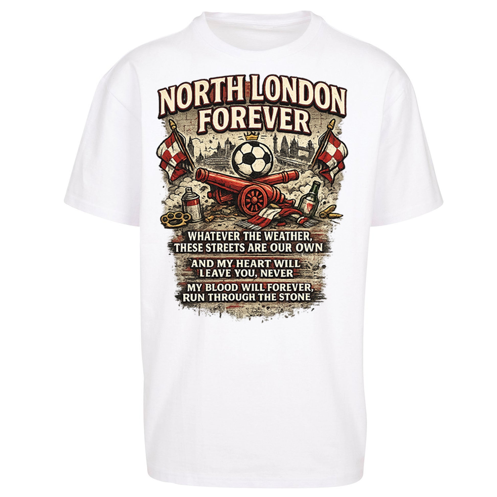 Arsenal North London Forever Oversized T Shirt
