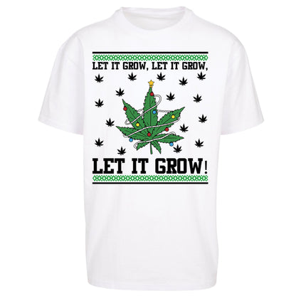 Cannabis Christmas Oversized T Shirt