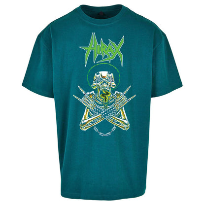 Hirax Rock Band Oversized T Shirt 