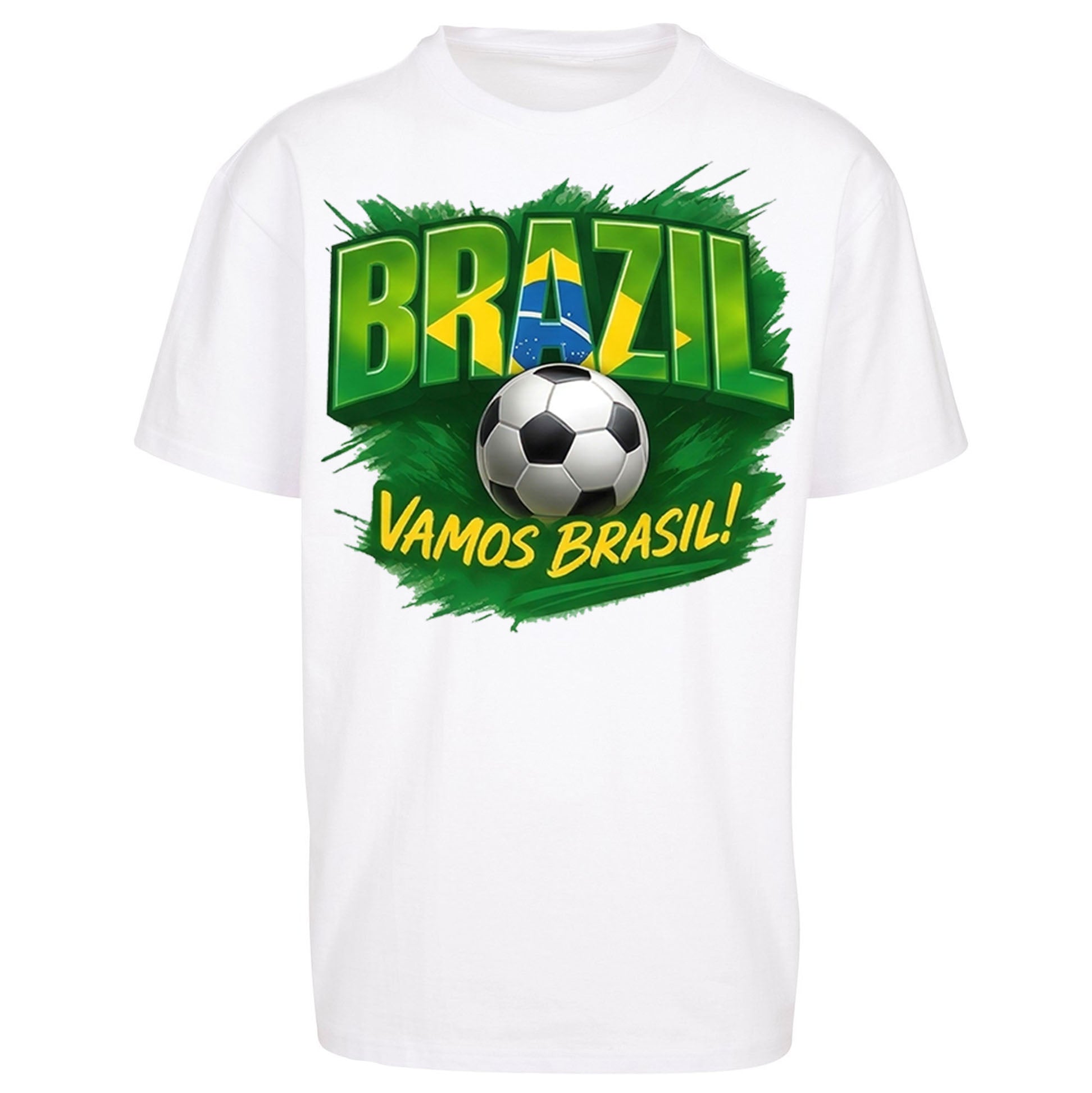 Brazil Retro Football Oversized T Shirt