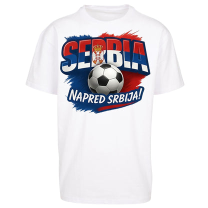 Serbia Retro World Cup Oversized T Shirt