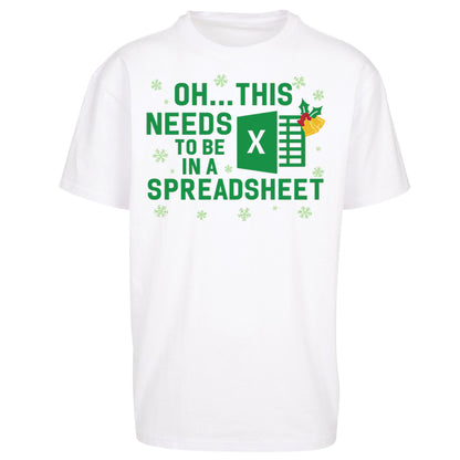 Excel Christmas Oversized T Shirt