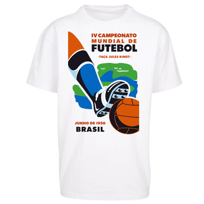Brasil 1950 Retro World Cup Oversized T Shirt