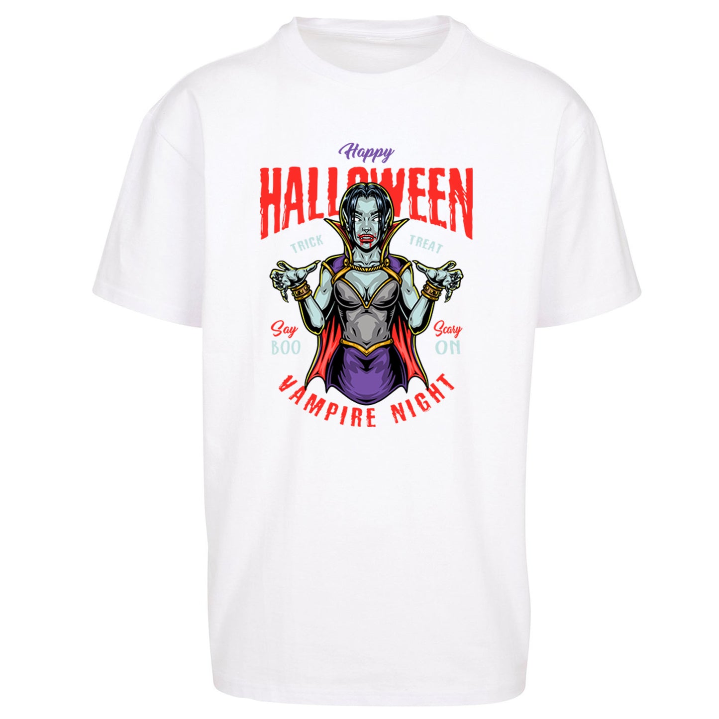 Halloween Vampire Oversized T Shirt
