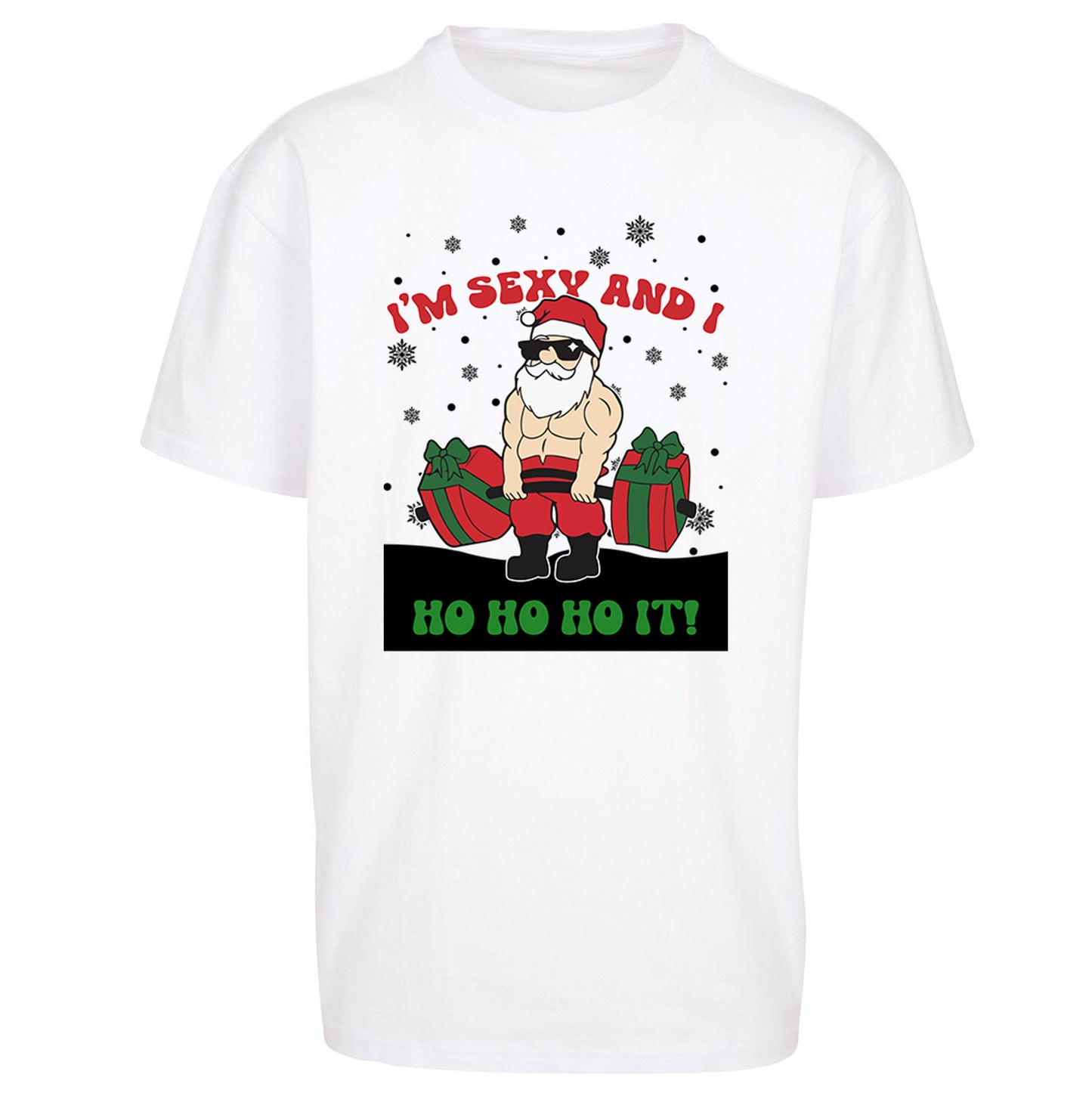Santa Claus Ho Ho Ho Oversized T Shirt